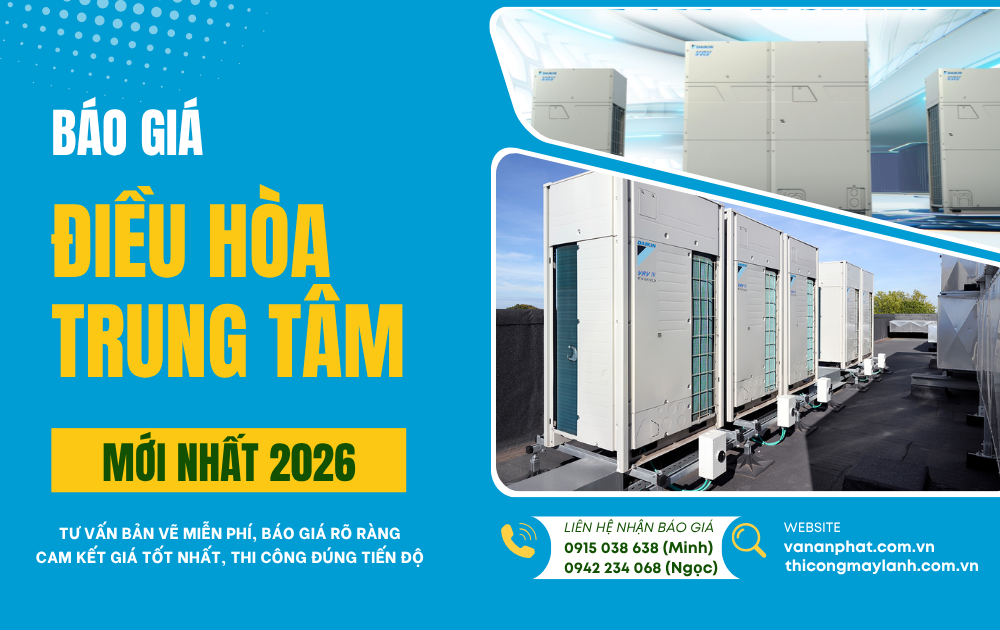 báo giá máy lạnh trung tâm vrv mới nhất